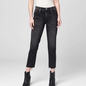 Blank NYC The Madison Crop Black Wash Cropped Ankle Denim Jeans